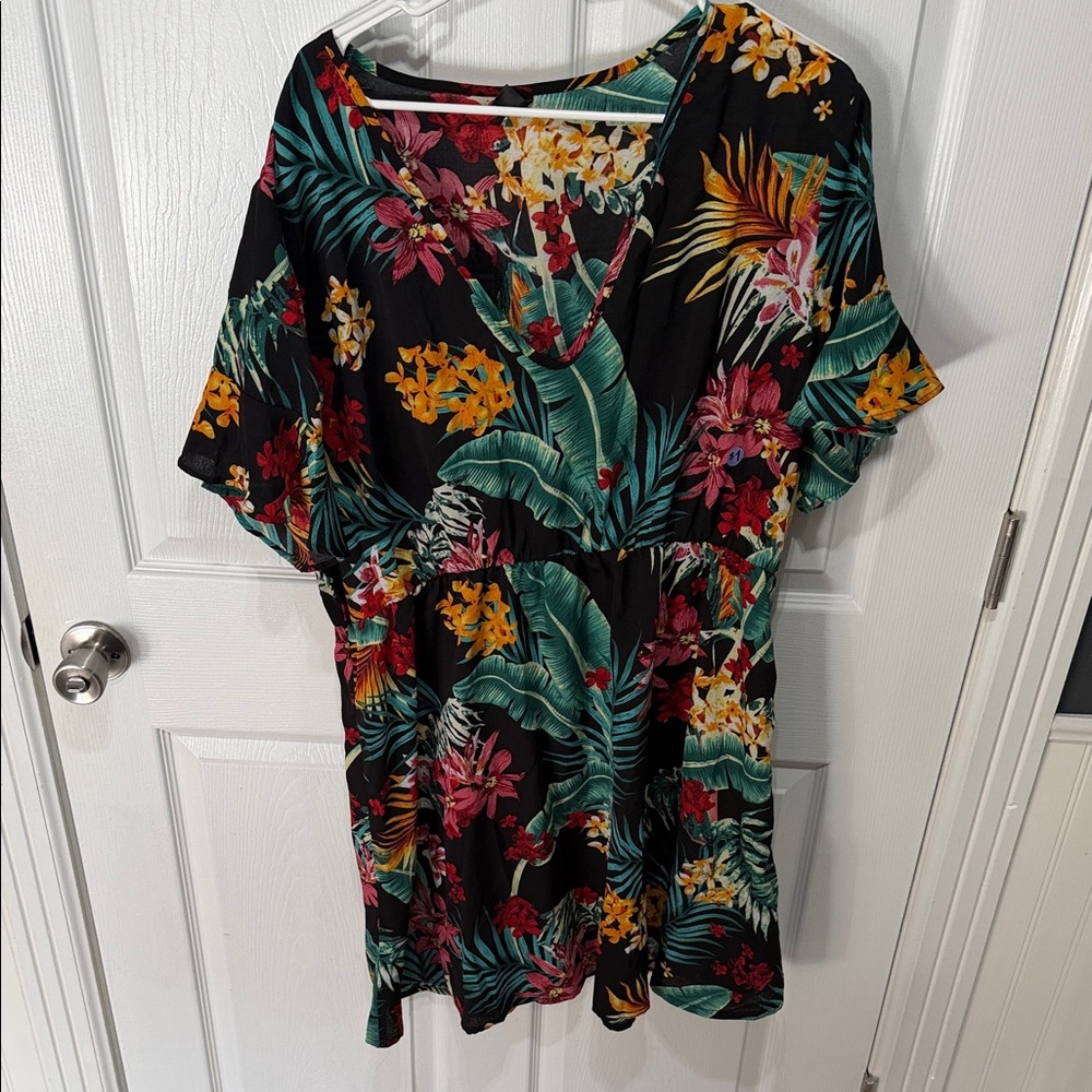 SHEIN Curve Floral Print Dress